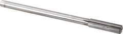 Made in USA - 0.534" Carbide-Tipped 6 Flute Chucking Reamer - Straight Flute, 7/16" Straight Shank, 2" Flute Length, 8" OAL - Best Tool & Supply