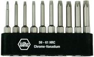 10 Piece - T6; T7; T8; T9; T10; T15; T20; T25; T27; T30 - Torx Aling Power Bit Belt Pack Set with Holder - Best Tool & Supply