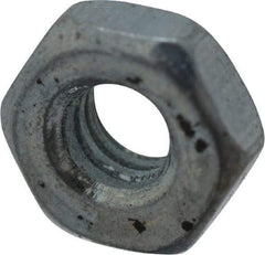 Value Collection - M2.5x0.45 Steel Right Hand Hex Nut - 4mm Across Flats, 1.6mm High, Zinc-Plated Finish - Best Tool & Supply