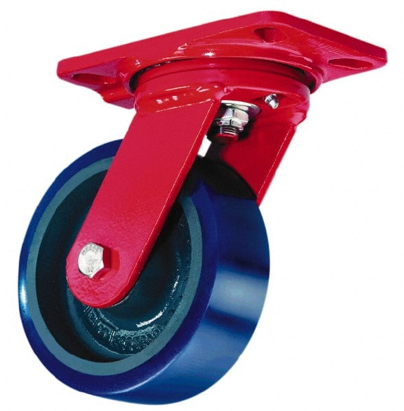 Hamilton - 6" Diam x 3" Wide x 8" OAH Top Plate Mount Swivel Caster - Best Tool & Supply