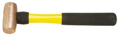 American Hammer - 2 Lb Head Nonsparking Mallet - 12" OAL, 11" Long Fiberglass Handle - Best Tool & Supply