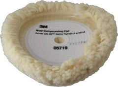 3M - 9" Diam Wool Bonnet Pad - Wool - Best Tool & Supply