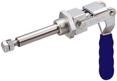 Gibraltar - 699.16 Lb Load Capacity, Mounting Plate Base, Stainless Steel, Standard Straight Line Action Clamp - 0.62" Plunger Diam, Straight Handle - Best Tool & Supply