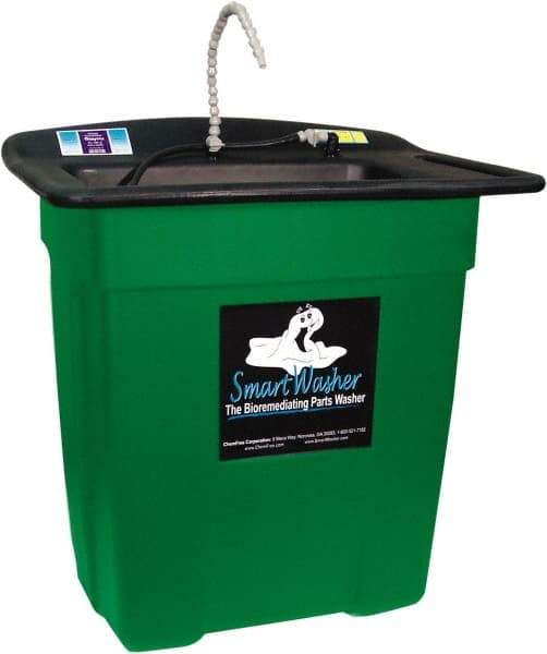 CRC - Free Standing Water-Based Parts Washer - 25 Gal Max Operating Capacity, Plastic Tank, 26" Long x 41" Wide, 110 Input Volts - Best Tool & Supply