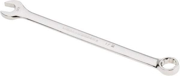 GearWrench - 1/2" 12 Point Offset Combination Wrench - 15° Offset Angle, 8-3/32" OAL, Steel, Polished Finish - Best Tool & Supply