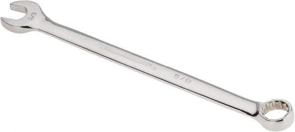 GearWrench - 5/8" 12 Point Offset Combination Wrench - 15° Offset Angle, 9-1/2" OAL, Steel, Polished Finish - Best Tool & Supply