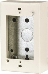 Wiremold - 1 Gang, (4) 1/2" Knockouts, Steel Rectangle Device Box - 4-5/8" Overall Height x 2-13/16" Overall Width x 1-3/8" Overall Depth - Best Tool & Supply