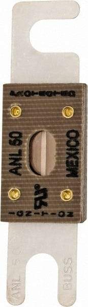 Cooper Bussmann - 50 Amp Non-Time Delay Fast-Acting Forklift & Truck Fuse - 125VAC, 80VDC, 3.18" Long x 0.75" Wide, Littelfuse CNL50, Bussman ANL-50, Ferraz Shawmut CNL50 - Best Tool & Supply