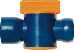 Loc-Line - 3/4" ID Coolant Hose NPT Valve - Female to Female Connection, Acetal Copolymer Body, NPT, Use with Loc-Line Modular Hose Systems - Best Tool & Supply