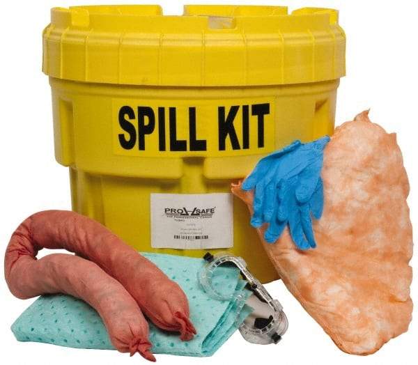 PRO-SAFE - Oil Only Spill Kit - 95 Gal Polyethylene Overpack Container - Best Tool & Supply