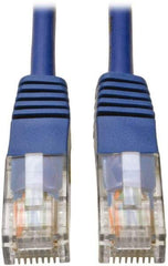 Tripp-Lite - Cat5e, 24 AWG, 8 Wires, 350 MHz, Unshielded Network & Ethernet Cable - Blue, PVC, 7' OAL - Best Tool & Supply