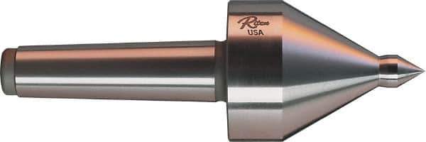 Riten - MT5 Taper Shank, 3-1/2" Head Diam 1,165 Lb Capacity Live Center - 3,500 Max RPM, 4-5/8" Head Length, 3/4" Point Diam, 1-1/8" Point Len, 1,165 Lb Max Workpc, 4-5/8" OAL, Pipe Nose Point - Best Tool & Supply