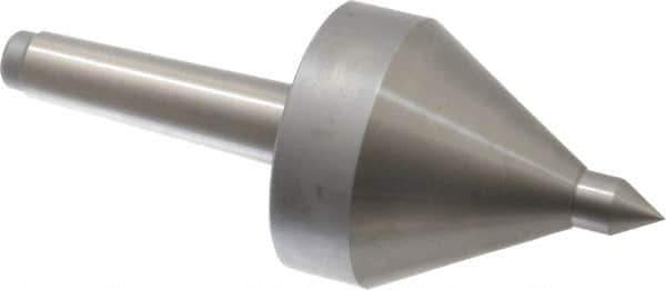 Riten - MT2 Taper Shank, 2-1/4" Head Diam 330 Lb Capacity Live Center - 5,000 Max RPM, 3-3/16" Head Length, 1/2" Point Diam, 3/4" Point Len, 330 Lb Max Workpc, 3-3/16" OAL, Pipe Nose Point - Best Tool & Supply