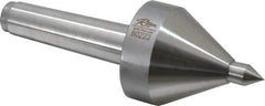 Riten - MT3 Taper Shank, 2-1/4" Head Diam 330 Lb Capacity Live Center - 5,000 Max RPM, 3-3/16" Head Length, 1/2" Point Diam, 3/4" Point Len, 330 Lb Max Workpc, 3-3/16" OAL, Pipe Nose Point - Best Tool & Supply