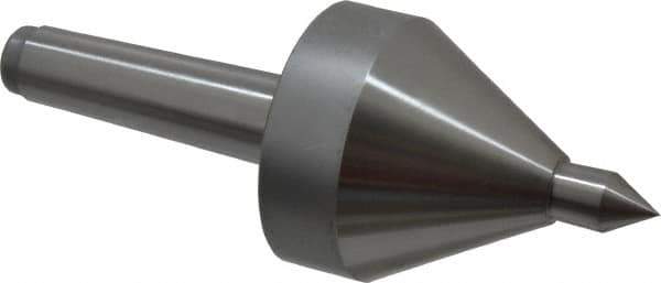 Riten - MT3 Taper Shank, 2-5/8" Head Diam 685 Lb Capacity Live Center - 4,000 Max RPM, 3-3/16" Head Length, 5/8" Point Diam, 15/16" Point Len, 685 Lb Max Workpc, 3-3/16" OAL, Pipe Nose Point - Best Tool & Supply