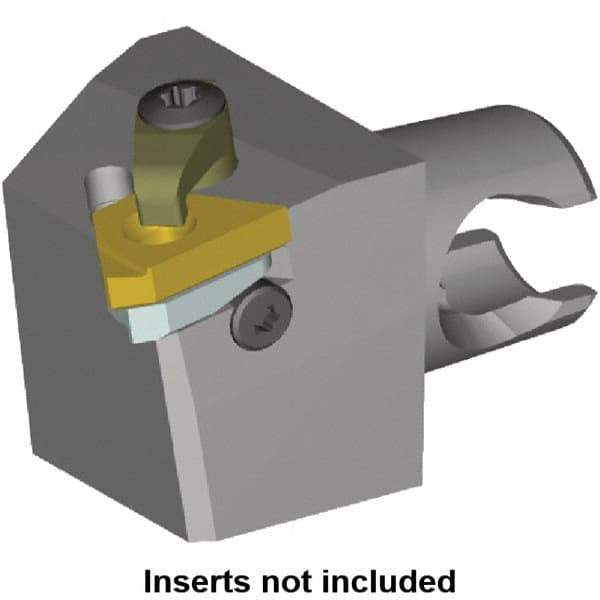 Kennametal - Insert Style LT 16EL, 25mm Head Length, Left Hand Cut, External Modular Threading Cutting Unit Head - System Size KM20, 12.5mm Center to Cutting Edge, Series LT Threading - Best Tool & Supply