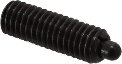 Gibraltar - 3/8-16, 1-1/8" Thread Length, 3/16" Plunger Projection, Steel Threaded Spring Plunger - 3/16" Max Plunger Diam, 1-1/8" Plunger Length, 2.8 Lb Init End Force, 7.2 Lb Final End Force - Best Tool & Supply