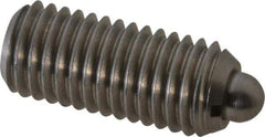 Gibraltar - M12 x 1.75, 1.102" Thread Length, 0.157" Plunger Projection, Stainless Steel Threaded Spring Plunger - 0.236" Max Plunger Diam, 1.102" Plunger Length, 10.12 Lb Init End Force, 24.73 Lb Final End Force - Best Tool & Supply