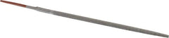 Simonds File - 6" Long, Bastard Cut, Round American-Pattern File - Double Cut, Tang - Best Tool & Supply