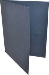 UNIVERSAL - 11" Long x 8-1/2" Wide Leatherette Two-Pocket Portfolios - Dark Blue - Best Tool & Supply