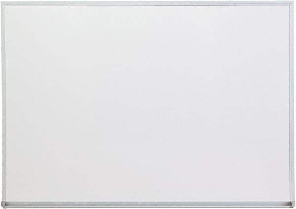 UNIVERSAL - 36" High x 48" Wide Melamine Dry Erase Board with 3/4" Rail - Aluminum, 5/8" Deep - Best Tool & Supply