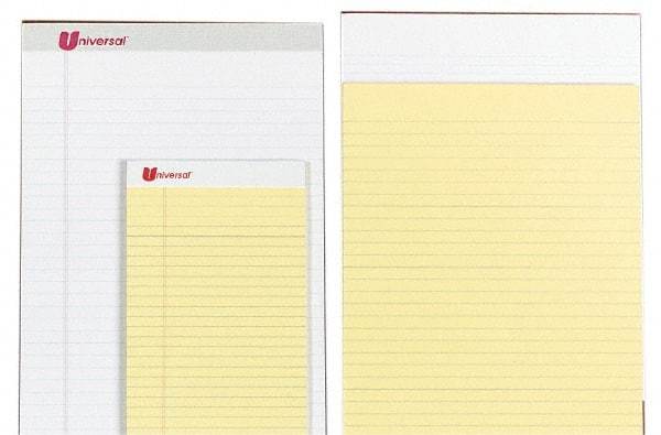 UNIVERSAL - 50 Sheet, 8-1/2 x 14", Perforated Style Ruled Pads - White - Best Tool & Supply