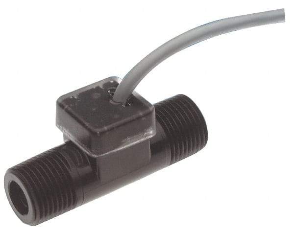 Gems Sensors - 200 psi, Nylon Housing, Turbine Flow Rate Sensor - 0.13 to 1.3 Flow Set Point, 0.13 to 1.3 GPM - Best Tool & Supply