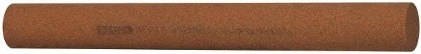 Norton - 6" Long x 5/8" Diam x 5/8" Thick, Aluminum Oxide Sharpening Stone - Round, Medium Grade - Best Tool & Supply