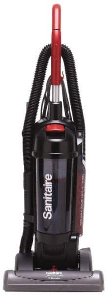 Sanitaire - Single Motor Bagless Heavy-Duty Upright Vacuum Cleaner - 15" Cleaning Width, 10" Amps, Comfort Hand Grip, Black - Best Tool & Supply