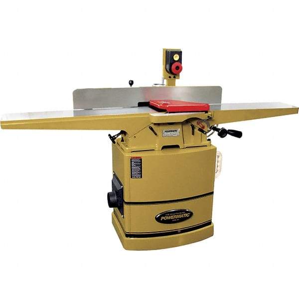 Jet - 7,000 RPM, 8" Cutting Width, 1/2" Cutting Depth, Jointer - 4-3/4" Fence Height, 38" Fence Length, 2 hp - Best Tool & Supply