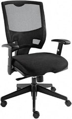 ALERA - 28-3/4" High Office/Managerial/Executive Chair - 18" Wide x 18" Deep, Mesh Seat, Black - Best Tool & Supply