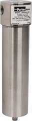 Parker - 1/2" Port, 10" High x 3" Wide, FRL Filter with Stainless Steel Bowl & Automatic Drain - 175 Max psi, 120°F Max - Best Tool & Supply