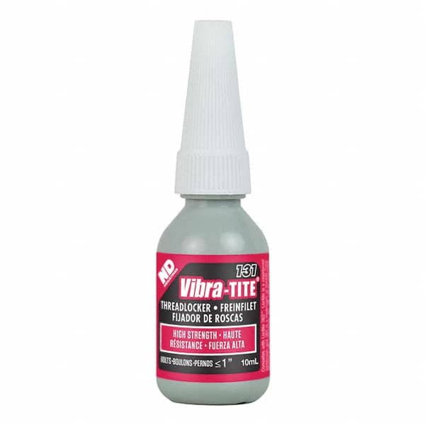 Vibra-Tite - 10 mL Bottle, Red, High Strength Threadlocker - Best Tool & Supply