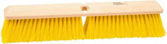 Weiler - 18" General Purpose Polypropylene Push Broom - 3" Bristle Length, Foam Block, Threaded Handle Connection, Handle Sold Separately - Best Tool & Supply