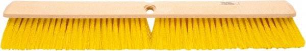 Weiler - 24" General Purpose Polypropylene Push Broom - 3" Bristle Length, Foam Block, Threaded Handle Connection, Handle Sold Separately - Best Tool & Supply