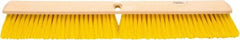 Weiler - 24" General Purpose Polypropylene Push Broom - 3" Bristle Length, Foam Block, Threaded Handle Connection, Handle Sold Separately - Best Tool & Supply