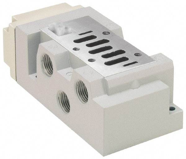 Parker - 1/2" Solenoid Valve Subbase 5599-2 - Use with H2 Series Solenoid Valves - Best Tool & Supply