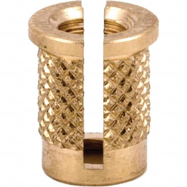 E-Z LOK - Press Fit Threaded Inserts Type: Flanged For Material Type: Plastic - Best Tool & Supply