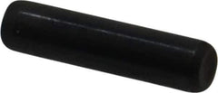 Holo-Krome - 3/16" Diam x 3/4" Pin Length Grade 8 Alloy Steel Standard Dowel Pin - Black Luster Finish, C 47-58 & C 60 (Surface) Hardness, 1 Beveled & 1 Rounded End - Best Tool & Supply