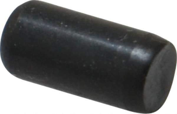 Holo-Krome - 1/4" Diam x 1/2" Pin Length Grade 8 Alloy Steel Standard Dowel Pin - Black Luster Finish, C 47-58 & C 60 (Surface) Hardness, 1 Beveled & 1 Rounded End - Best Tool & Supply