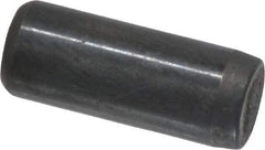 Holo-Krome - 1/4" Diam x 5/8" Pin Length Grade 8 Alloy Steel Standard Dowel Pin - Black Luster Finish, C 47-58 & C 60 (Surface) Hardness, 1 Beveled & 1 Rounded End - Best Tool & Supply