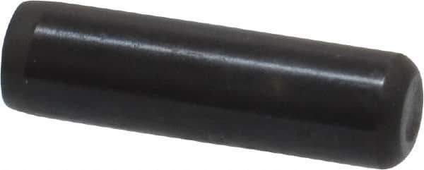 Holo-Krome - 1/4" Diam x 7/8" Pin Length Grade 8 Alloy Steel Standard Dowel Pin - Black Luster Finish, C 47-58 & C 60 (Surface) Hardness, 1 Beveled & 1 Rounded End - Best Tool & Supply