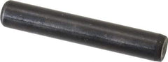 Holo-Krome - 1/4" Diam x 1-1/2" Pin Length Grade 8 Alloy Steel Standard Dowel Pin - Black Luster Finish, C 47-58 & C 60 (Surface) Hardness, 1 Beveled & 1 Rounded End - Best Tool & Supply