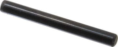 Holo-Krome - 1/4" Diam x 2-1/4" Pin Length Grade 8 Alloy Steel Standard Dowel Pin - Black Luster Finish, C 47-58 & C 60 (Surface) Hardness, 1 Beveled & 1 Rounded End - Best Tool & Supply