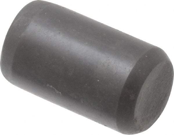 Holo-Krome - 3/8" Diam x 5/8" Pin Length Grade 8 Alloy Steel Standard Dowel Pin - Black Luster Finish, C 47-58 & C 60 (Surface) Hardness, 1 Beveled & 1 Rounded End - Best Tool & Supply