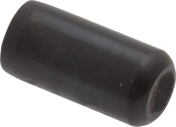 Holo-Krome - 3/8" Diam x 3/4" Pin Length Grade 8 Alloy Steel Standard Dowel Pin - Black Luster Finish, C 47-58 & C 60 (Surface) Hardness, 1 Beveled & 1 Rounded End - Best Tool & Supply