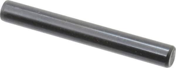 Holo-Krome - 3/8" Diam x 3" Pin Length Grade 8 Alloy Steel Standard Dowel Pin - Black Luster Finish, C 47-58 & C 60 (Surface) Hardness, 1 Beveled & 1 Rounded End - Best Tool & Supply