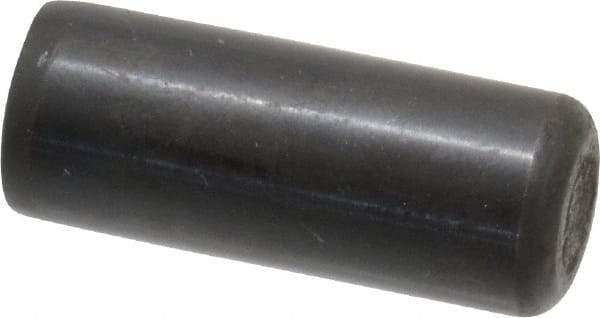 Holo-Krome - 1/2" Diam x 1-1/4" Pin Length Grade 8 Alloy Steel Standard Dowel Pin - Black Luster Finish, C 47-58 & C 60 (Surface) Hardness, 1 Beveled & 1 Rounded End - Best Tool & Supply