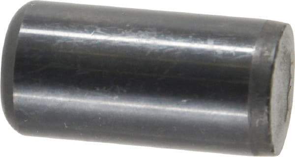 Holo-Krome - 5/8" Diam x 1-1/4" Pin Length Grade 8 Alloy Steel Standard Dowel Pin - Black Luster Finish, C 47-58 & C 60 (Surface) Hardness, 1 Beveled & 1 Rounded End - Best Tool & Supply