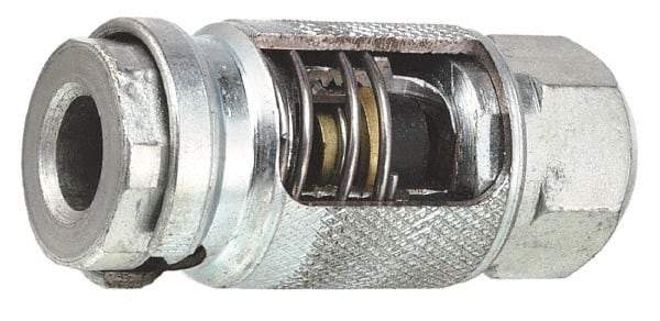 Lincoln - 250 Operating psi, 2-1/2" Long, 1/4 Thread, Grease Gun Air Coupler - NPT (F) Thread - Best Tool & Supply